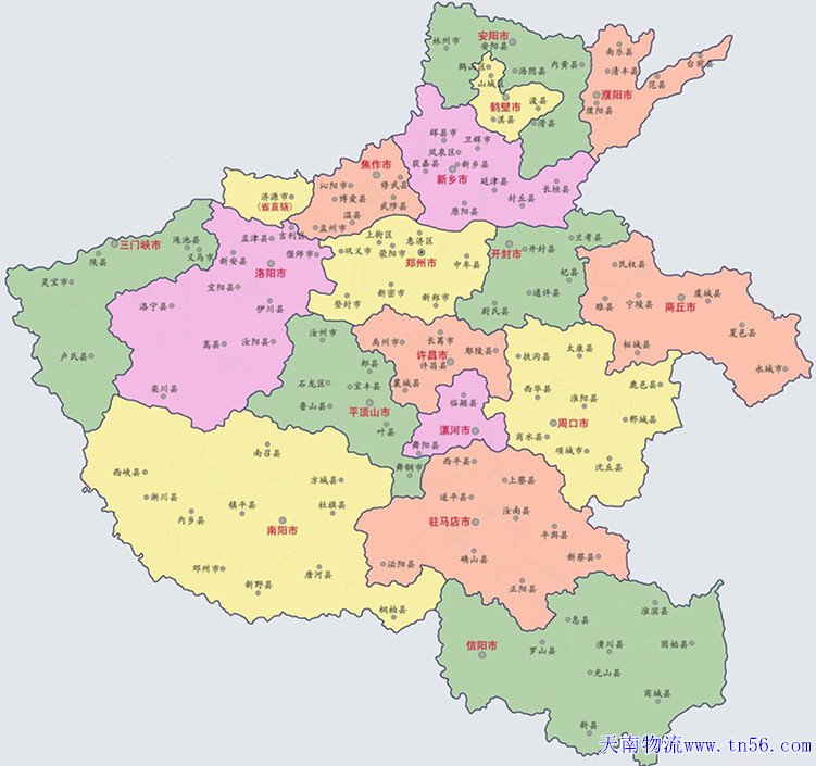 河南省地圖www.laokubook.com